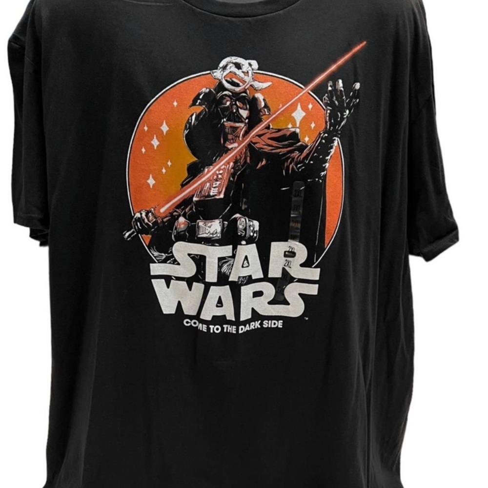 Star Wars Visions Samurai Darth Vader Black Adult Shirt NWT
